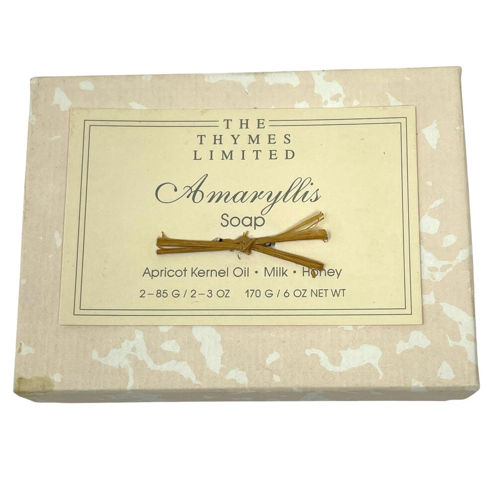The Thymes Limited Vintage Amaryllis Scented Bar Soap Discontinued VHTF RARE NIB